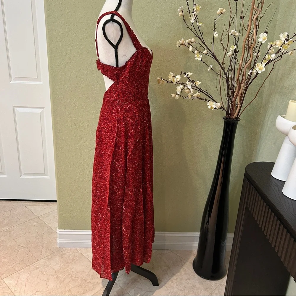 Reformation Lela Sweetheart A-line Midi Dress - Picture 6 of 11